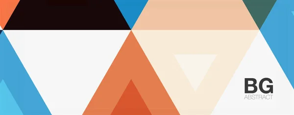 모세 삼각형의 추상적 인 배경을 나타내는 표지, 현수막, 전단, 포스터 및 기타 주형 — 스톡 벡터