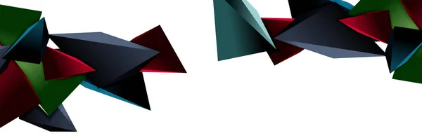 Трикутна мозаїка абстрактний фон, 3d трикутна низька поліформа. Геометрична векторна ілюстрація для обкладинок, банерів, листівок та плакатів тощо — стоковий вектор