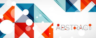 Vektör üçgen geometrik arkaplan kümesi. Kapaklar, afişler, el ilanları ve posterler ve diğer tasarımlar için vektör illüstrasyonu