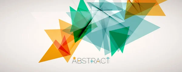 Geometrische abstracte achtergrond. Kleur driehoek vormen. Vector illustratie voor covers, banners, flyers en posters en andere ontwerpen — Stockvector