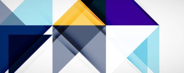 Vektör üçgen geometrik arkaplan kümesi. Kapaklar, afişler, el ilanları ve posterler ve diğer tasarımlar için vektör illüstrasyonu