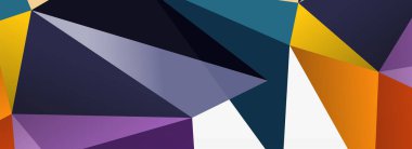 3d mozaik soyut arkaplan, düşük poli şekilli geometrik tasarım