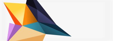 3d mozaik soyut arkaplan, düşük poli şekilli geometrik tasarım