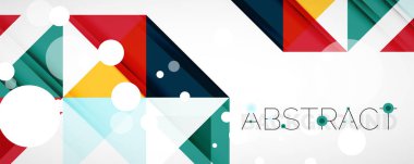 Vektör üçgen geometrik arkaplan kümesi. Kapaklar, afişler, el ilanları ve posterler ve diğer tasarımlar için vektör illüstrasyonu