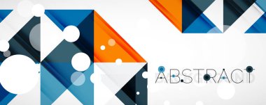 Vektör üçgen geometrik arkaplan kümesi. Kapaklar, afişler, el ilanları ve posterler ve diğer tasarımlar için vektör illüstrasyonu