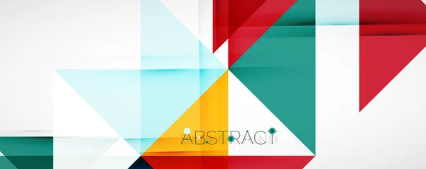 Fundo geométrico abstrato. Formas triangulares Techno cor. Ilustração vetorial para capas, banners, folhetos e cartazes e outros desenhos — Vetor de Stock