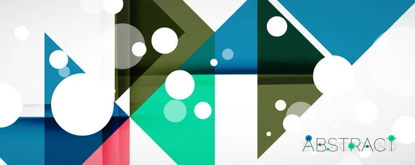 Geometrische abstracte achtergrond. Techno kleur driehoek vormen. Vector illustratie voor covers, banners, flyers en posters en andere ontwerpen — Stockvector