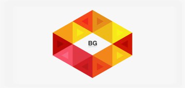 Kapak, afiş, el ilanı ve poster ve diğer şablon için mozaik üçgen deseni soyut arkaplan