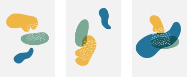 El çizimi karalama şekilleri, duvar resimleri, vektör soyut arka plan şablonları. A4 poster tasarımı veya kapaklar, afişler, broşürler için