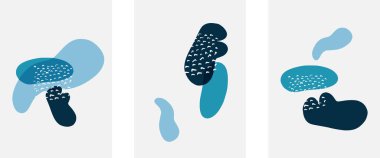 El çizimi karalama şekilleri, duvar resimleri, vektör soyut arka plan şablonları. A4 poster tasarımı veya kapaklar, afişler, broşürler için