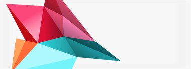 3d mozaik soyut arkaplan, düşük poli şekilli geometrik tasarım