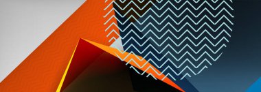 Düşük polyester 3 boyutlu geometrik şekiller, minimum soyut arkaplan. Kapaklar, afişler, el ilanları ve posterler için vektör illüstrasyonları