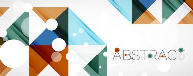 Vektör üçgen geometrik arkaplan kümesi. Kapaklar, afişler, el ilanları ve posterler ve diğer tasarımlar için vektör illüstrasyonu