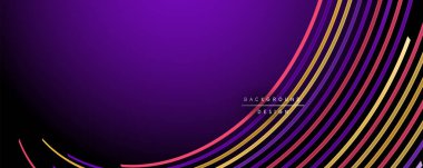 Soyut renkli çizgiler vektör arkaplanı. İnternet, büyük veri ve teknoloji bağlantıları kavramı, soyut şablon