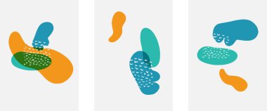 El çizimi karalama şekilleri, duvar resimleri, vektör soyut arka plan şablonları. A4 poster tasarımı veya kapaklar, afişler, broşürler için