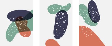 El çizimi karalama şekilleri, duvar resimleri, vektör soyut arka plan şablonları. A4 poster tasarımı veya kapaklar, afişler, broşürler için