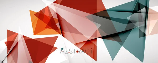 Geometrischer abstrakter Hintergrund. Farbdreieck-Formen. Vektor-Illustration für Covers, Banner, Flyer, Poster und andere Designs — Stockvektor