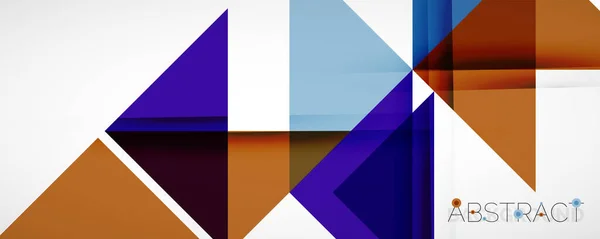 Set van vector driehoek geometrische achtergronden. Vector illustratie voor covers, banners, flyers en posters en andere ontwerpen — Stockvector