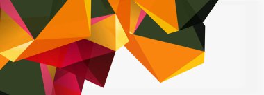 3d mozaik soyut arkaplan, düşük poli şekilli geometrik tasarım