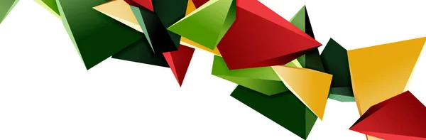 Fondo abstracto mosaico triángulo, 3d triangular formas polivinílicas bajas. Ilustración geométrica vectorial para portadas, pancartas, volantes y carteles y otros — Vector de stock