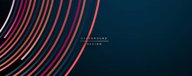 Soyut renkli çizgiler vektör arkaplanı. İnternet, büyük veri ve teknoloji bağlantıları kavramı, soyut şablon