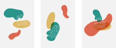 El çizimi karalama şekilleri, duvar resimleri, vektör soyut arka plan şablonları. A4 poster tasarımı veya kapaklar, afişler, broşürler için