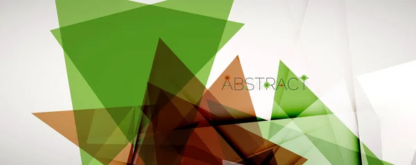 Geometrischer abstrakter Hintergrund. Farbdreieck-Formen. Vektor-Illustration für Covers, Banner, Flyer, Poster und andere Designs — Stockvektor