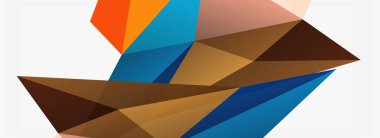 3d mozaik soyut arkaplan, düşük poli şekilli geometrik tasarım