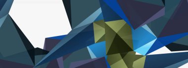 3d mozaik soyut arkaplan, düşük poli şekilli geometrik tasarım