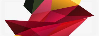 3d mozaik soyut arkaplan, düşük poli şekilli geometrik tasarım
