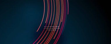 Soyut renkli çizgiler vektör arkaplanı. İnternet, büyük veri ve teknoloji bağlantıları kavramı, soyut şablon