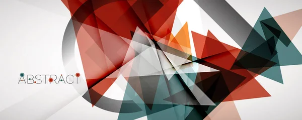 Fundo geométrico abstrato. Formas de triângulo de cor. Ilustração vetorial para capas, banners, folhetos e cartazes e outros desenhos —  Vetores de Stock