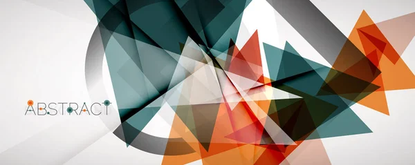 Fond abstrait géométrique. Formes de triangle de couleur. Illustration vectorielle pour couvertures, bannières, flyers et affiches et autres dessins — Image vectorielle