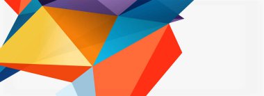 3d mozaik soyut arkaplan, düşük poli şekilli geometrik tasarım