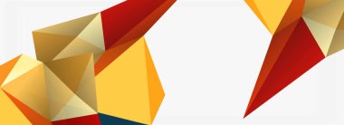 3d mozaik soyut arkaplan, düşük poli şekilli geometrik tasarım