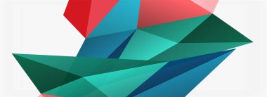3d mozaik soyut arkaplan, düşük poli şekilli geometrik tasarım