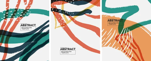 Sociale media abstracte achtergronden. Abstracte handgetekende krabbels. Vector illustratie voor covers, banners, flyers — Stockvector