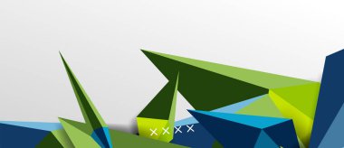 3d düşük poli soyut arka plan vektör çizimi