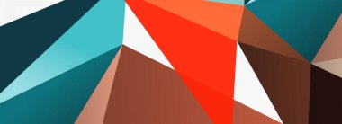 3d mozaik soyut arkaplan, düşük poli şekilli geometrik tasarım