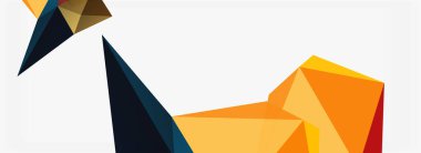 3d mozaik soyut arkaplan, düşük poli şekilli geometrik tasarım