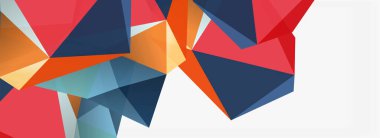 3d mozaik soyut arkaplan, düşük poli şekilli geometrik tasarım