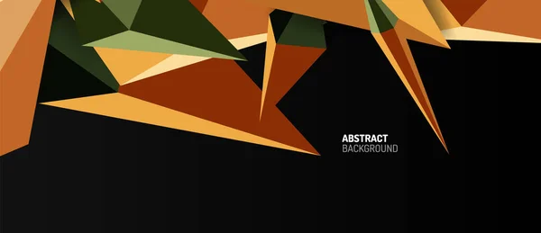 3d lage poly abstracte vorm achtergrond vector illustratie — Stockvector