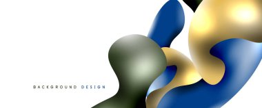 Kabarcıklar soyut arkaplan. Beyaz vektör şablonunda sıvı sıçramaları