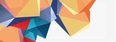 3d mozaik soyut arkaplan, düşük poli şekilli geometrik tasarım