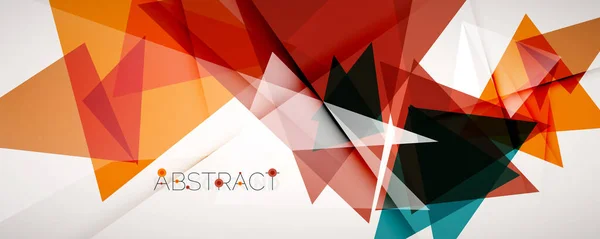 Geometrische abstracte achtergrond. Kleur driehoek vormen. Vector illustratie voor covers, banners, flyers en posters en andere ontwerpen — Stockvector