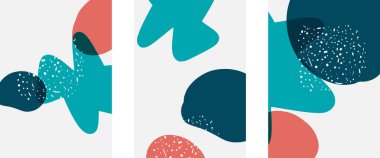 El çizimi karalama şekilleri, duvar resimleri, vektör soyut arka plan şablonları. A4 poster tasarımı veya kapaklar, afişler, broşürler için