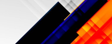 Gölge çizgileri, modern formlar, dikdörtgenler, kareler ve akışkan eğimlere sahip geometrik soyut arkaplanlar. Parlak renkli çizgiler serin arkaplanlar