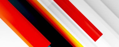 Gölge çizgileri, modern formlar, dikdörtgenler, kareler ve akışkan eğimlere sahip geometrik soyut arkaplanlar. Parlak renkli çizgiler serin arkaplanlar