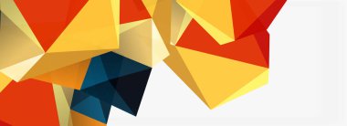 3d mozaik soyut arkaplan, düşük poli şekilli geometrik tasarım