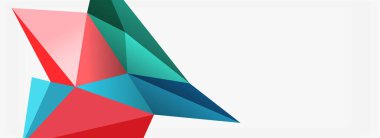 3d mozaik soyut arkaplan, düşük poli şekilli geometrik tasarım